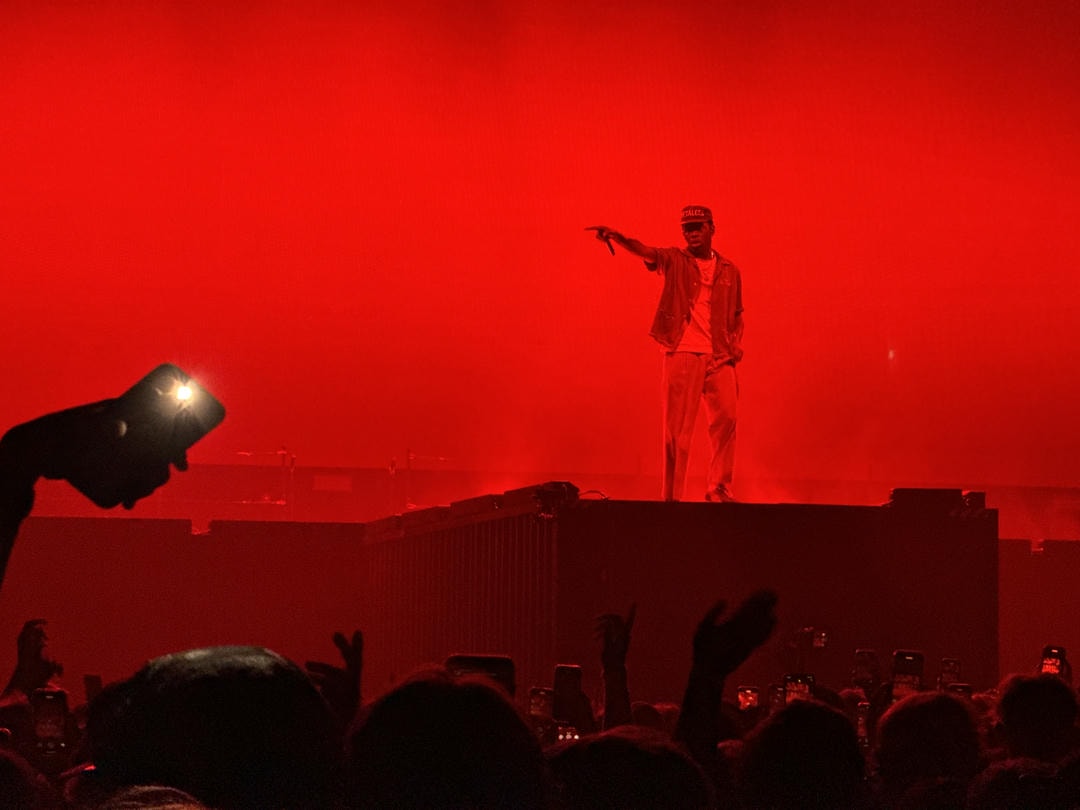 Tyler, The Creator on stage